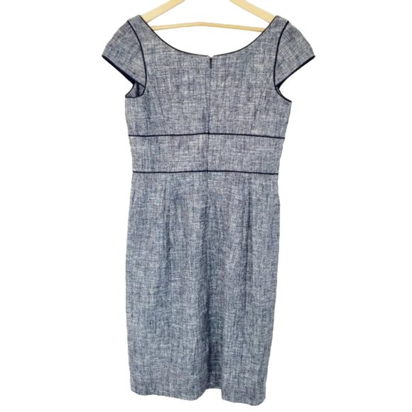Talbots Women's Size 10 Linen Cotton Cap Sleeve Dress - Picture 2 of 5
